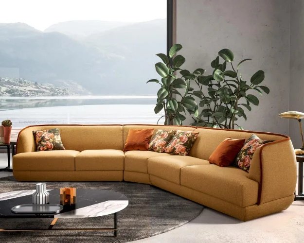 Canapea colțar eleganta LES ANDRES mobilier de calitate italiană